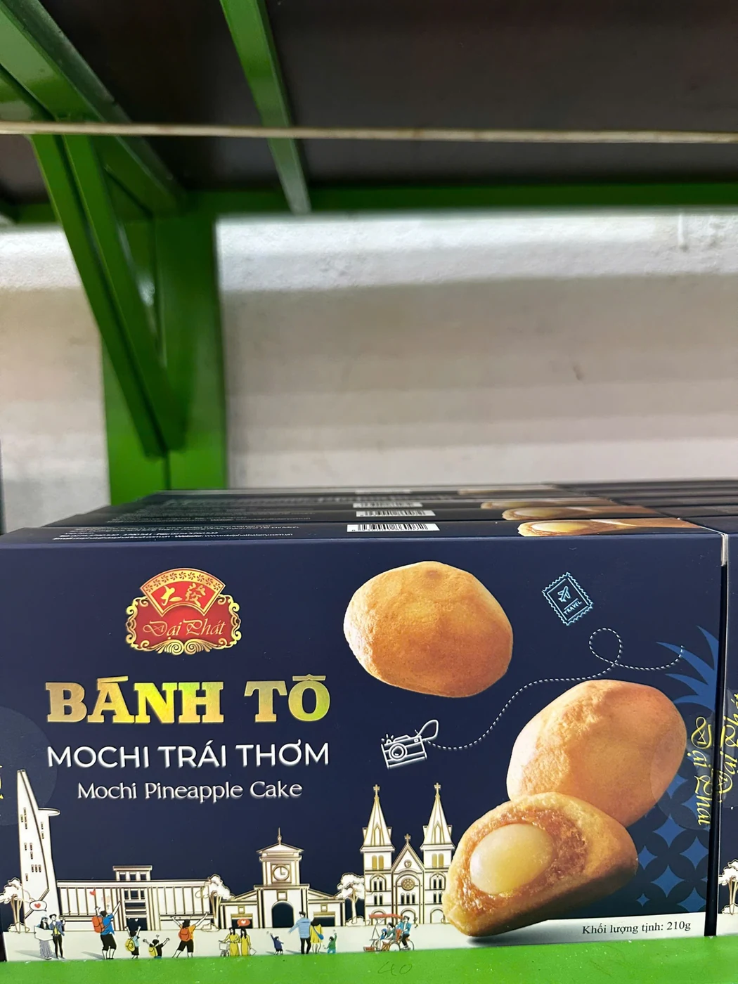 Bánh tổ mochi trái thơm tại Quốc Bảo
