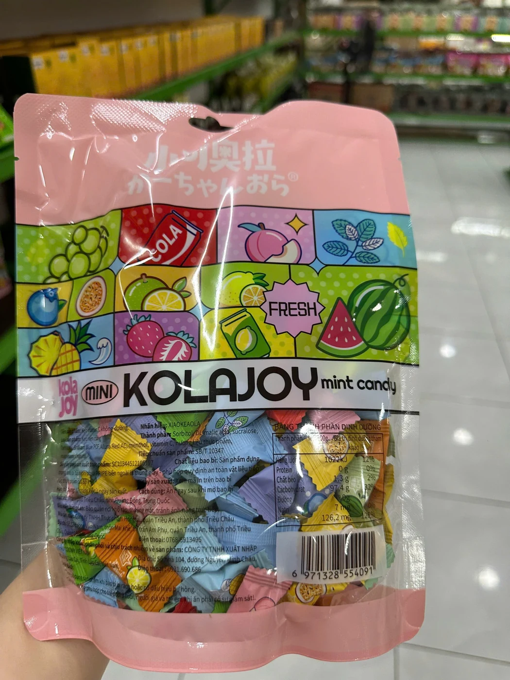 KolaJoy mint candy tại Quốc Bảo