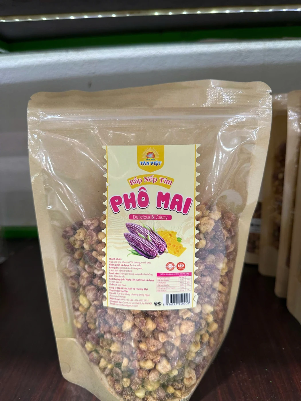 Phô mai bắp nếp tím tại Quốc Bảo