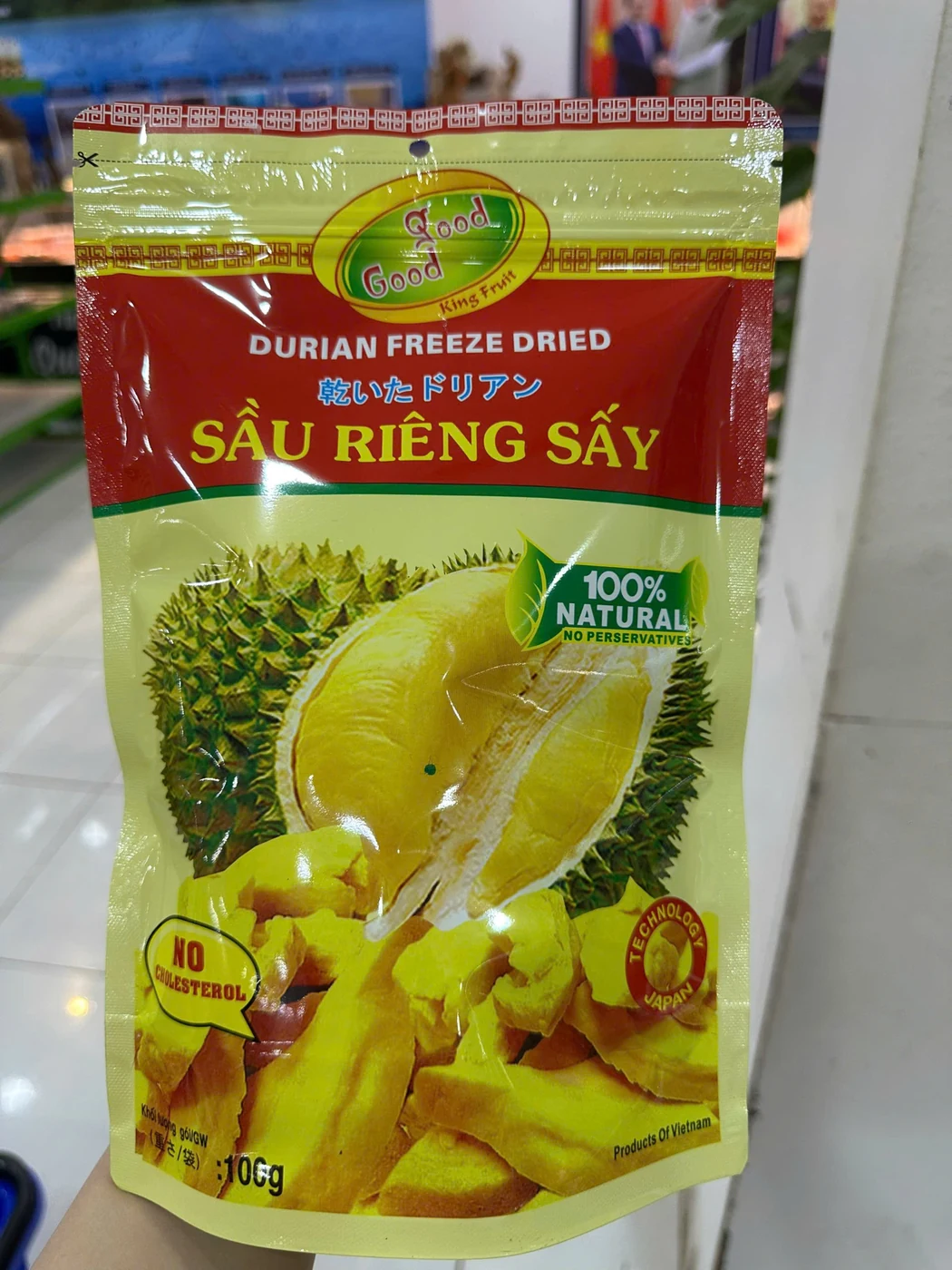 Sầu riêng sấy tại Quốc Bảo